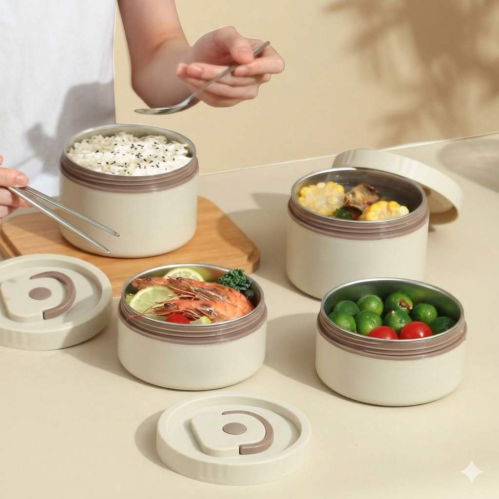 ৪ বাটি প্রিমিয়াম মাল্টি-লেয়ার লাঞ্চ বক্স 🔥