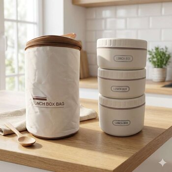 ৩ বাটি প্রিমিয়াম মাল্টি-লেয়ার লাঞ্চ বক্স 🔥